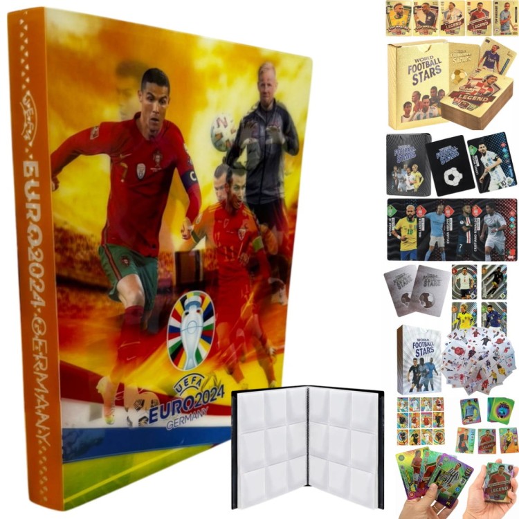 ALBUM 3D NA KARTY PIŁKARSKIE NA 432 KARTY WZORY + 55 SZTUK KART PIŁKARSKICH