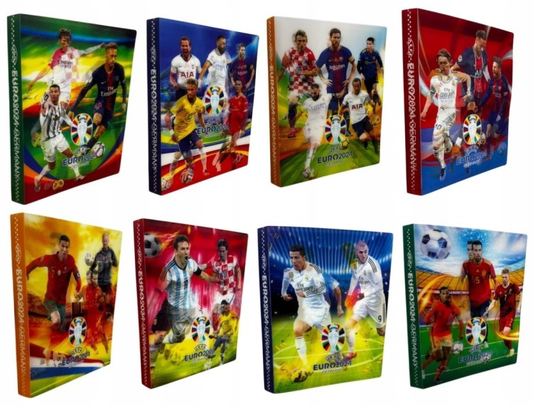 ALBUM 3D NA KARTY PIŁKARSKIE NA 432 KARTY WZORY + 55 SZTUK KART PIŁKARSKICH